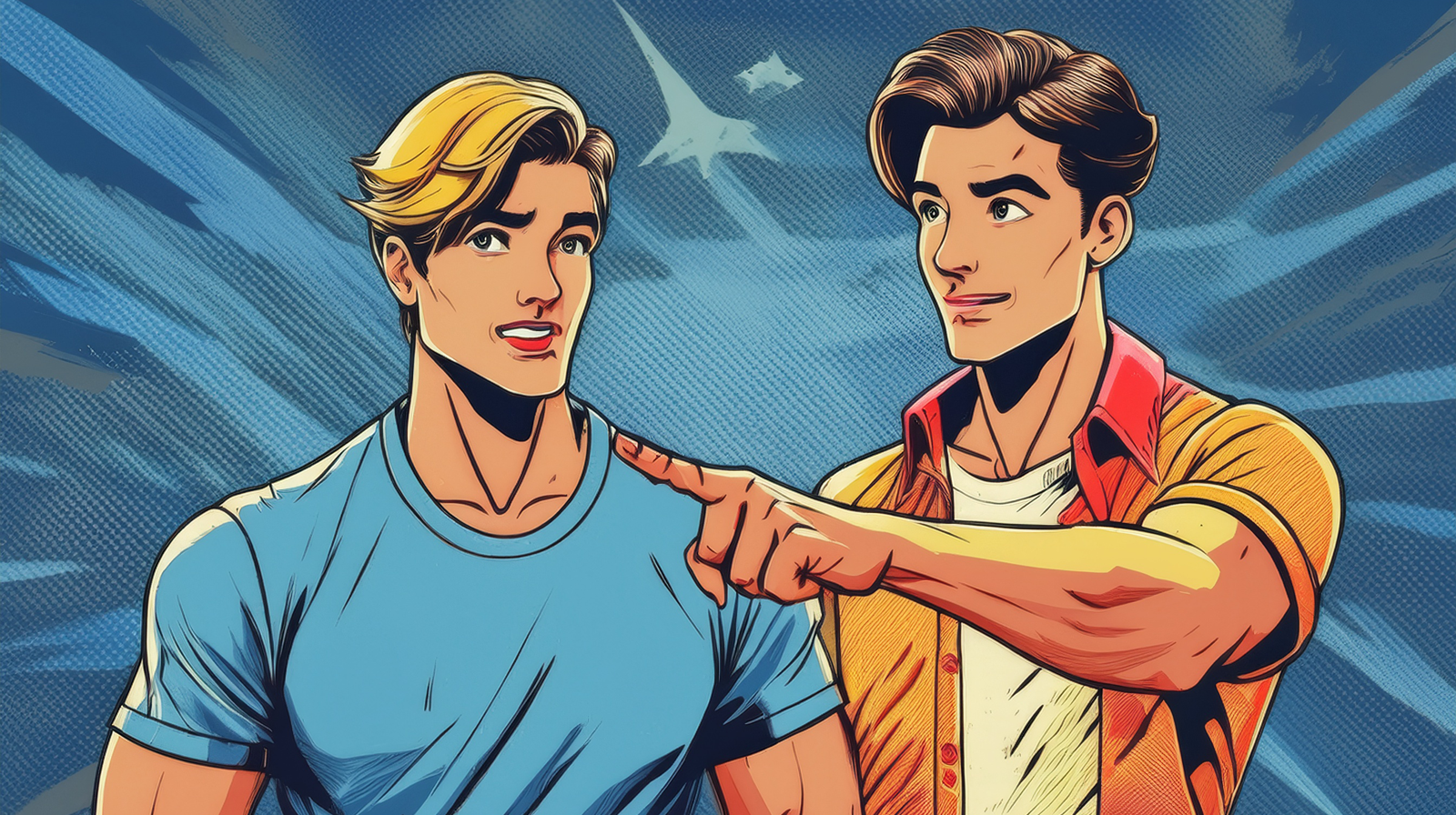 Two people in a constructive conversation.