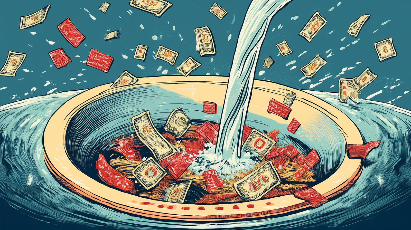 A financial chart showing a budget.