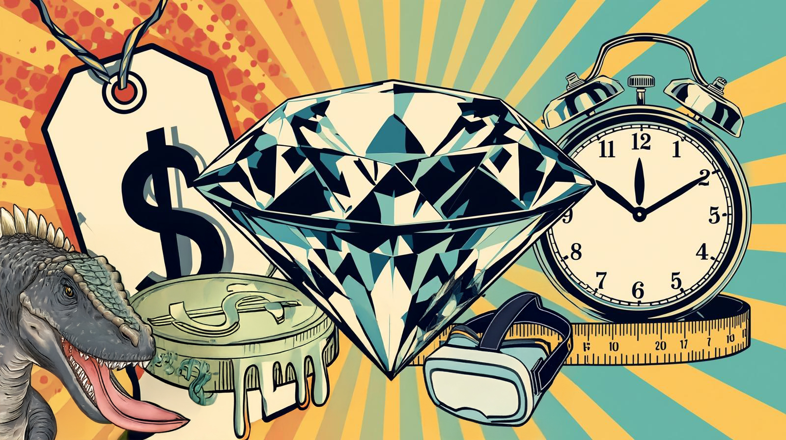 An infographic of the six project constraints forming a star.