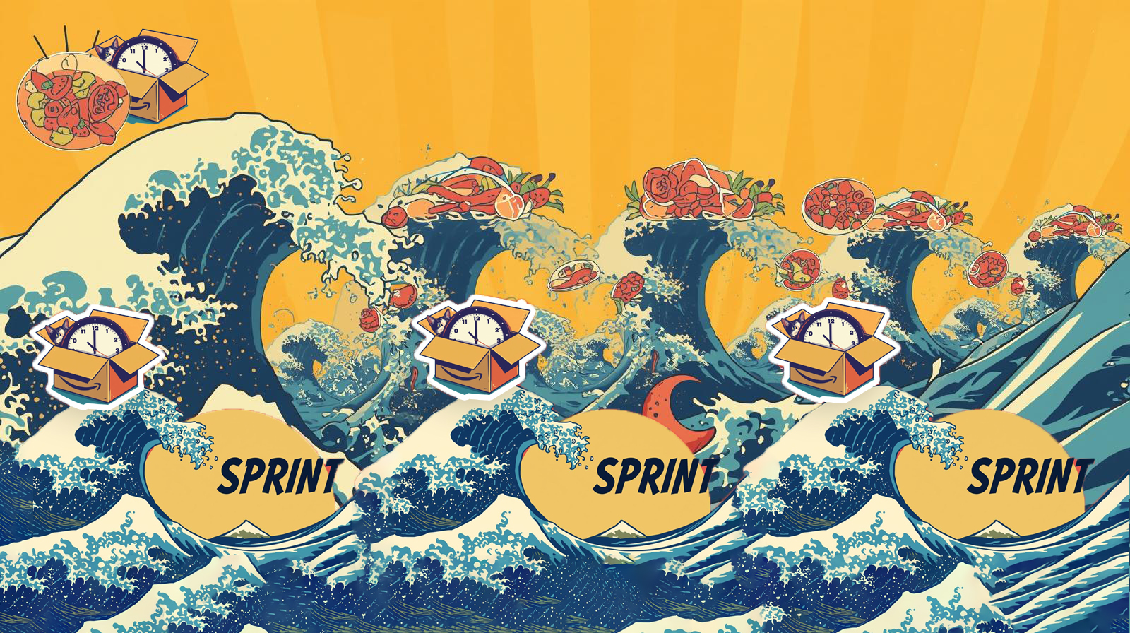 An infographic of the Large-Scale Scrum (LeSS) framework.
