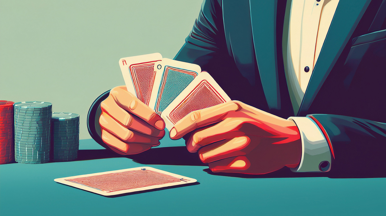 Planning poker cards showing Fibonacci numbers.